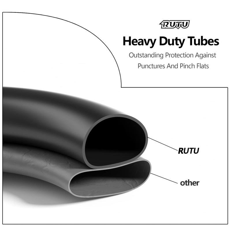 RUTU 10x2.125 Heavy Duty Tire and Inner Tube Compatible with Smart Electric Balance Scooter Bike, Bicycle, Tricycle, Stroller Replacement Wheels for 10-inch Tires with 6-inch Rims - Image 5